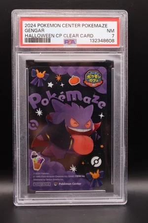 Pokémon PSA 7 Gengar Halloweeen CP Clear Card Pokemaze 2024 Pokemon Center