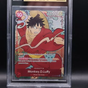 One Piece TCG BGS 9,5 Monkey.D.Luffy (ST10-006)Premium Bandai Products 1st Anniv