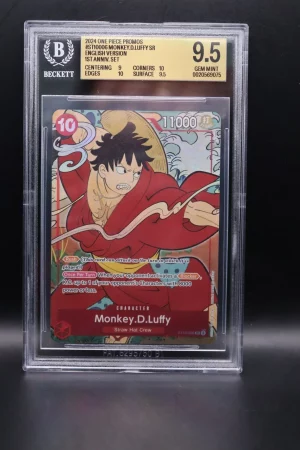 One Piece TCG BGS 9,5 Monkey.D.Luffy (ST10-006)Premium Bandai Products 1st Anniv