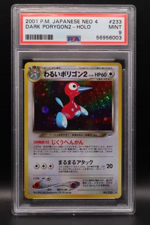 Pokémon PSA 9 MINT Dunkles Porygon2 (N4) Dark Porygon 2 Japenese